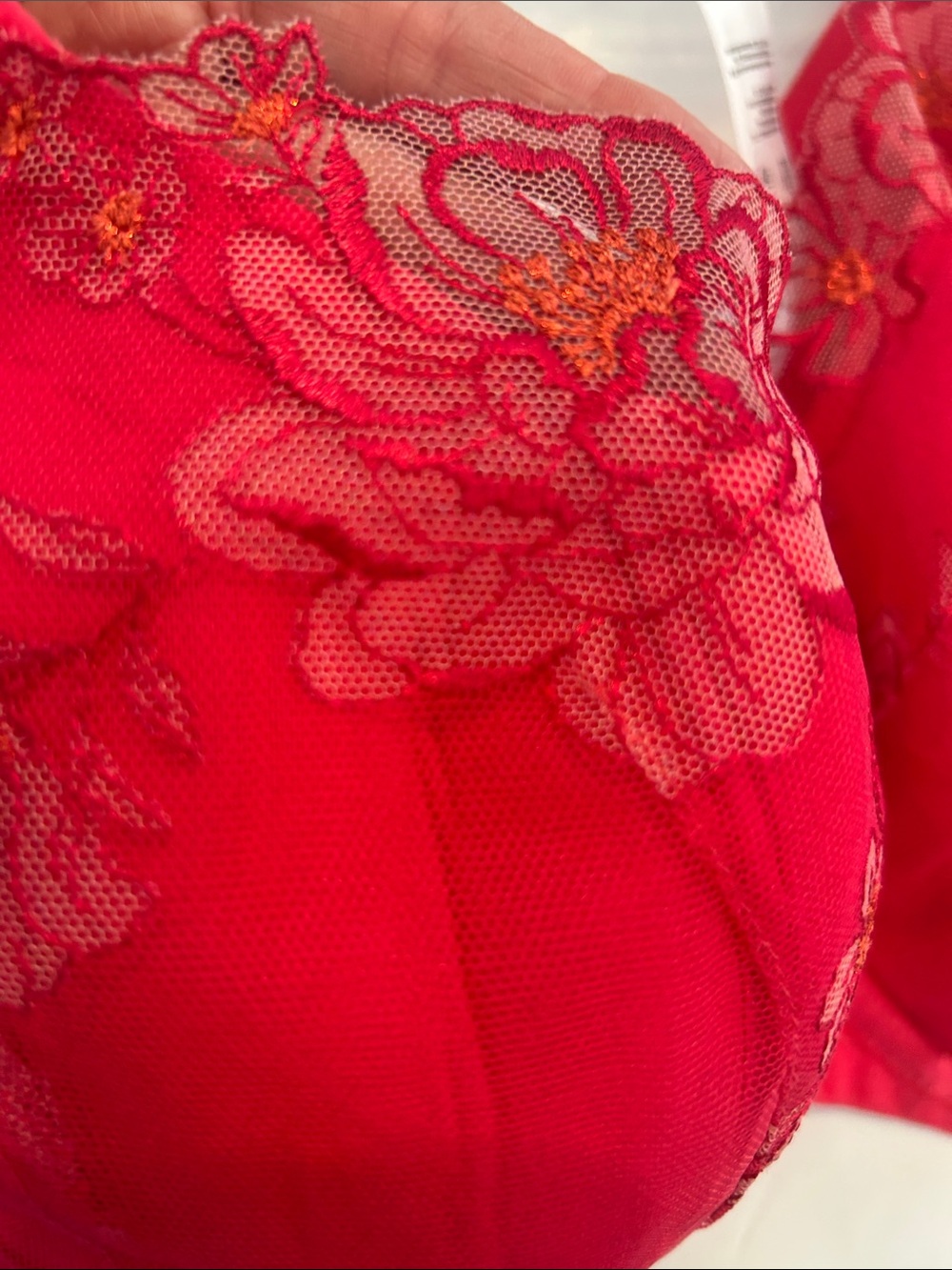 Elomi Hot Pink Floral Lace Underwire Bra - Picture 3 of 9